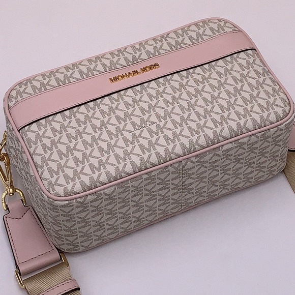 MICHAEL KORS KENLY LARGE POCKET XBODY POWDER BLUSH MULTI - Picture 3 of 16